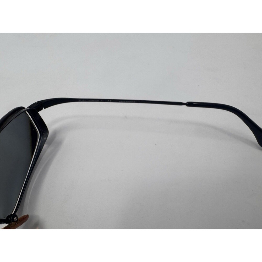 Ray-Ban Black Rectangular Sunglasses - Picture 11 of 12